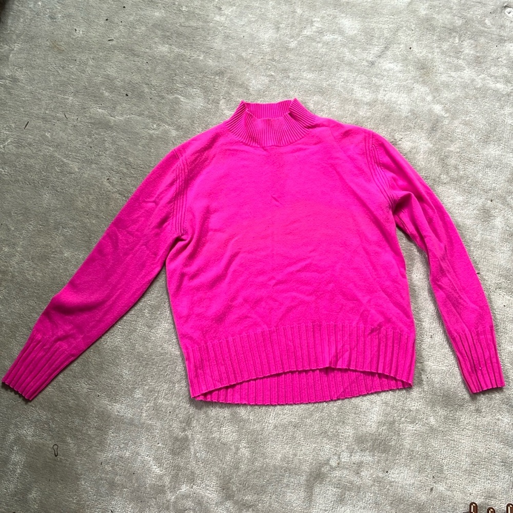 GUC Pink Mockneck JCrew Sweater, 100% Cashmere M